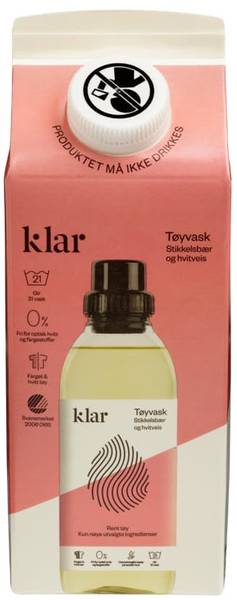 Klar Tøyvask påfyll 750ml*8st.