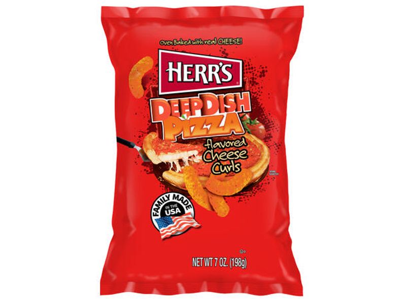 Herr's Deep Dish Pizza Cheese Curls 170g*12st.