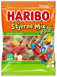 Bilde av Haribo Stjerne Mix Sur 150g*14st.