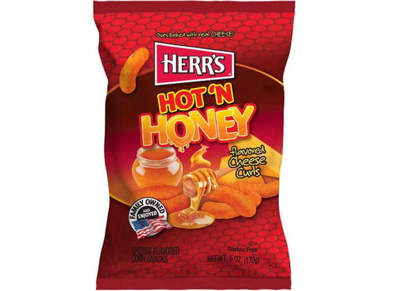 Herr's Hot'n Honey Cheese Curl 170G*12st.