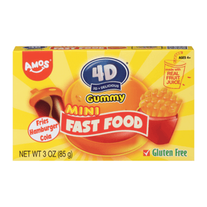 Hovedbilde Amos 4d Fruit Gummy Mini Fast Food Theater ...